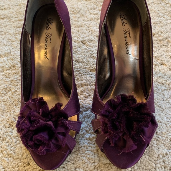 Purple Lulu Townsend Heels - Size 7.5 - Picture 2 of 3